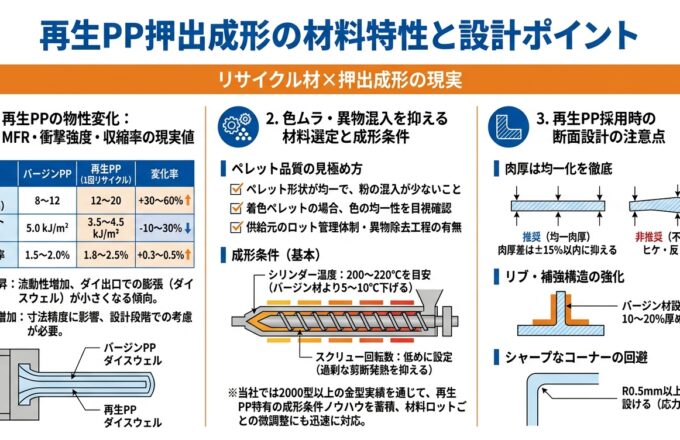 リサイクル材×押出成形の現実｜押出成形.com｜プラスチック押出成形の試作・量産・二次加工