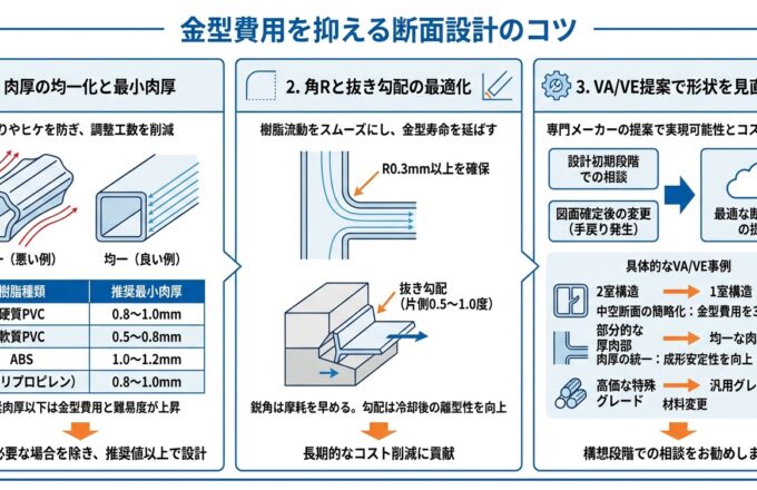 押出成形の金型費用を左右する設計要素とは｜押出成形.com｜プラスチック押出成形の試作・量産・二次加工