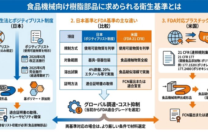 食品衛生法対応の押出成形とは？｜押出成形.com｜プラスチック押出成形の試作・量産・二次加工